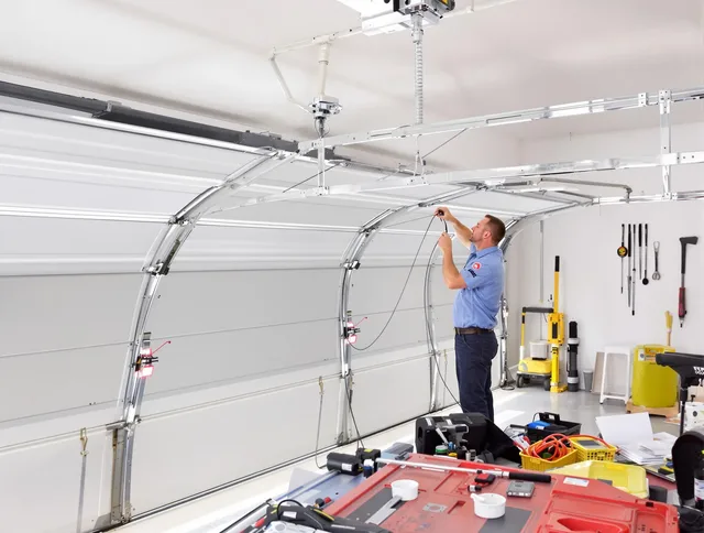 Garage door cable repair service by West Hartford Garage Door Repair in West Hartford