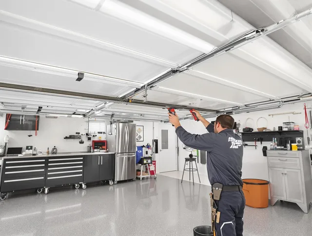 Overhead garage door repair service by West Hartford Garage Door Repair in West Hartford