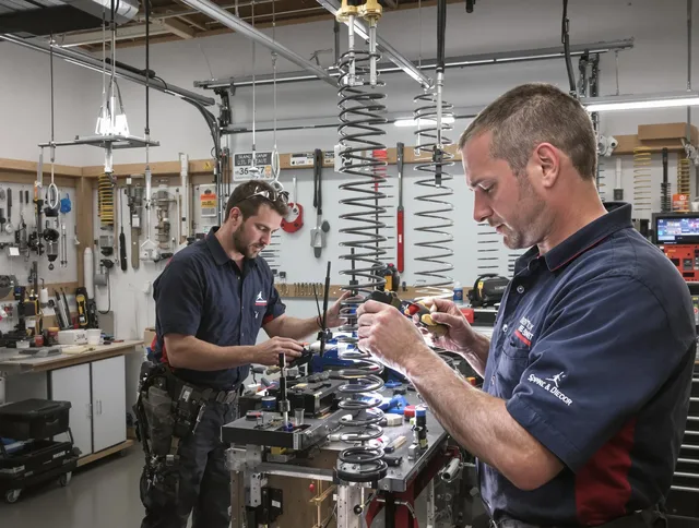 Garage door spring repair service by West Hartford Garage Door Repair in West Hartford